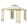 Gazebo Beige 3X3m avec cadre en acier